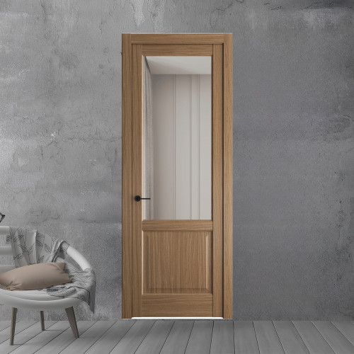 8.2.2 ND.O Дуб Мокко стекло Прозрачное ProfilDoors Orange