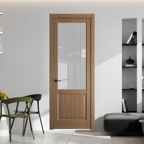 8.2.2 ND.O Дуб Мокко стекло Узор Страйп ProfilDoors Orange
