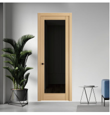 11.1.2 ND.O Дуб Натуральный стекло Черное тонированное ProfilDoors Orange