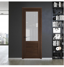 11.2.2 ND.O Орех Шоколад стекло Узор Страйп ProfilDoors Orange