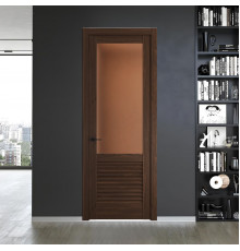 11.2.2 ND.O Орех Шоколад стекло Золотистая бронза матовое ProfilDoors Orange