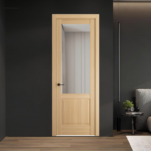 5.2.2 ND.O Дуб Натуральный стекло Прозрачное ProfilDoors Orange