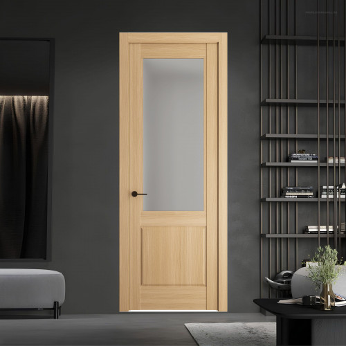 6.2.2 ND.O Дуб Натуральный стекло Матовое ProfilDoors Orange