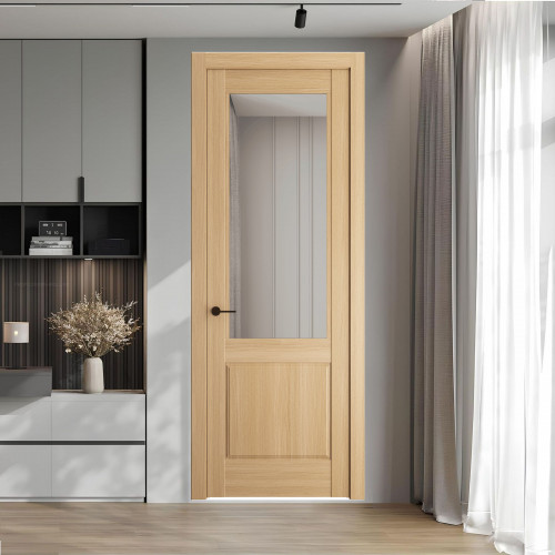 6.2.2 ND.O Дуб Натуральный стекло Прозрачное ProfilDoors Orange