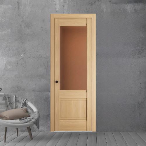 9.2.2 ND.O Дуб Натуральный стекло Золотистая бронза матовое ProfilDoors Orange