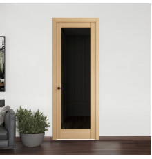 10.1.2 ND.O Дуб Натуральный стекло Черное тонированное ProfilDoors Orange
