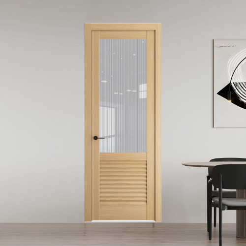 11.2.2 ND.O Дуб Натуральный стекло Узор Страйп ProfilDoors Orange