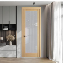 5.1.2 ND.O Дуб Натуральный стекло Узор Страйп ProfilDoors Orange