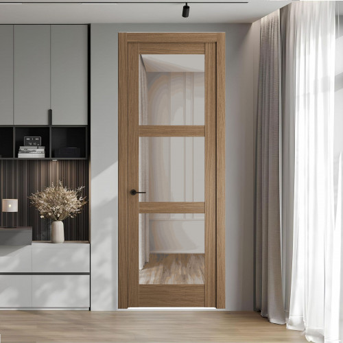 5.3.2 ND.O Дуб Мокко стекло Прозрачное ProfilDoors Orange