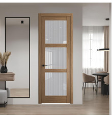 5.3.2 ND.O Дуб Мокко стекло Узор Страйп ProfilDoors Orange