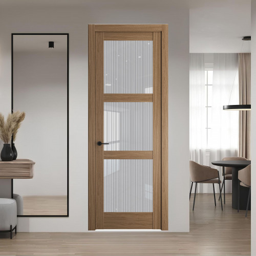 5.3.2 ND.O Дуб Мокко стекло Узор Страйп ProfilDoors Orange