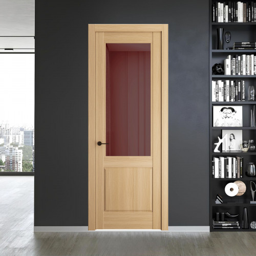 6.2.2 ND.O Дуб Натуральный стекло Золотистая бронза ProfilDoors Orange