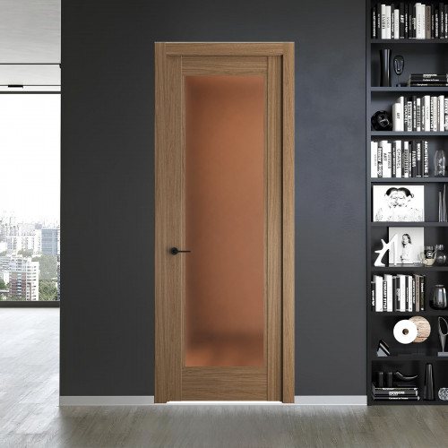 7.1.2 ND.O Дуб Мокко стекло Золотистая бронза матовое ProfilDoors Orange