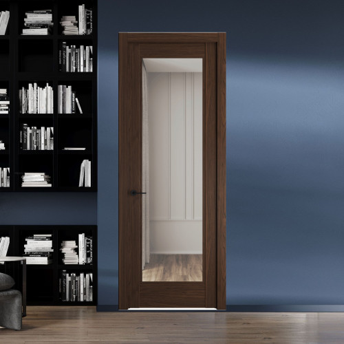 7.1.2 ND.O Орех Шоколад стекло Прозрачное ProfilDoors Orange