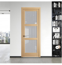 8.3.2 ND.O Дуб Натуральный стекло Узор Страйп ProfilDoors Orange