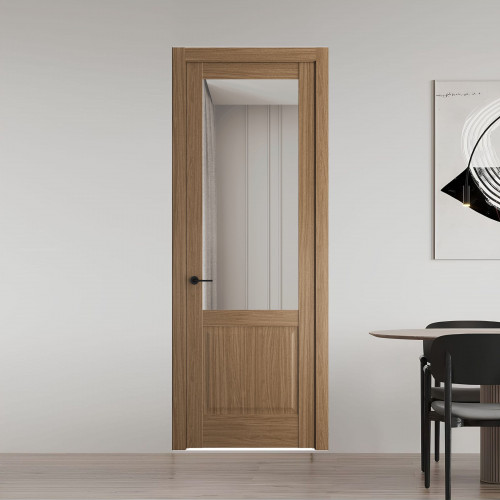 5.2.2 ND.O Дуб Мокко стекло Прозрачное ProfilDoors Orange