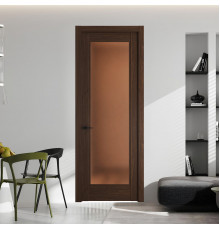 7.1.2 ND.O Орех Шоколад стекло Золотистая бронза матовое ProfilDoors Orange