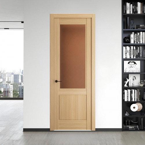 7.2.2 ND.O Дуб Натуральный стекло Золотистая бронза матовое ProfilDoors Orange