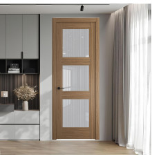 7.3.2 ND.O Дуб Мокко стекло Узор Страйп ProfilDoors Orange