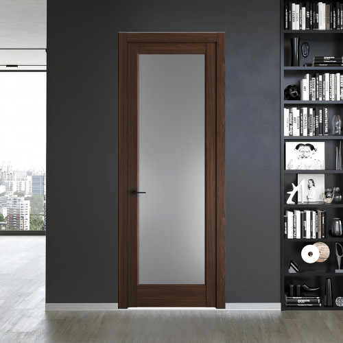 8.1.2 ND.O Орех Шоколад стекло Графит ProfilDoors Orange