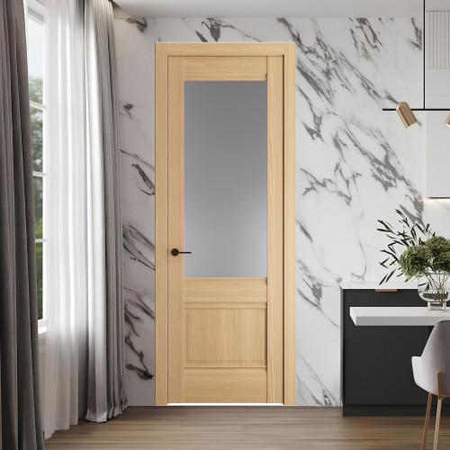 9.2.2 ND.O Дуб Натуральный стекло Графит ProfilDoors Orange