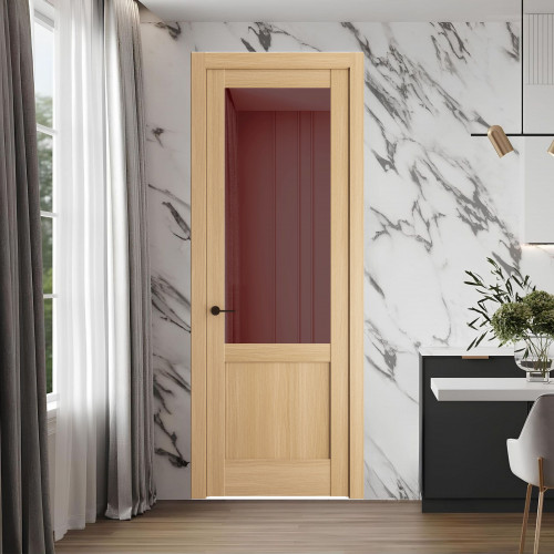 10.2.2 ND.O Дуб Натуральный стекло Золотистая бронза ProfilDoors Orange