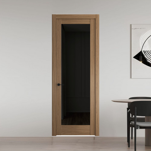 11.1.2 ND.O Дуб Мокко стекло Черное тонированное ProfilDoors Orange