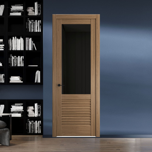 11.2.2 ND.O Дуб Мокко стекло Черное тонированное ProfilDoors Orange