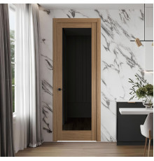 5.1.2 ND.O Дуб Мокко стекло Черное тонированное ProfilDoors Orange