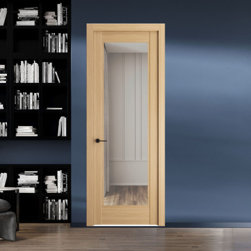 6.1.2 ND.O Дуб Натуральный стекло Прозрачное ProfilDoors Orange