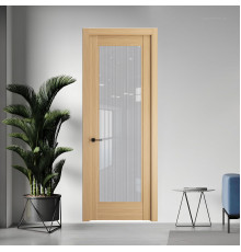 6.1.2 ND.O Дуб Натуральный стекло Узор Страйп ProfilDoors Orange