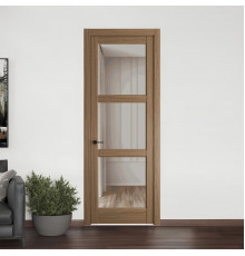 8.3.2 ND.O Дуб Мокко стекло Прозрачное ProfilDoors Orange