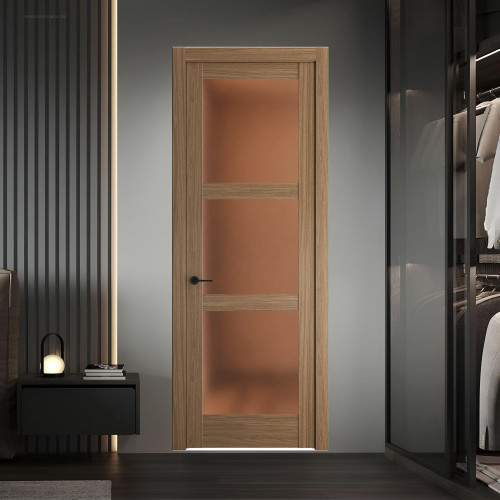 5.3.2 ND.O Дуб Мокко стекло Золотистая бронза матовое ProfilDoors Orange