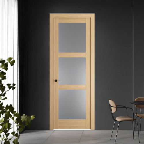 5.3.2 ND.O Дуб Натуральный стекло Графит ProfilDoors Orange
