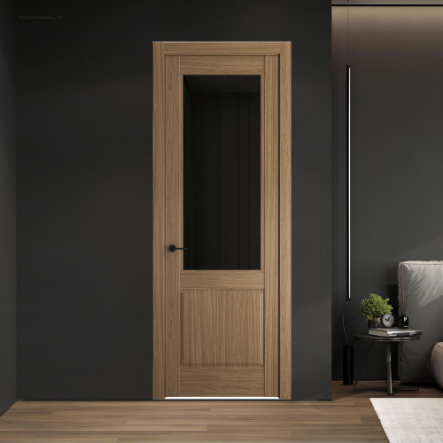6.2.2 ND.O Дуб Мокко стекло Черное тонированное ProfilDoors Orange