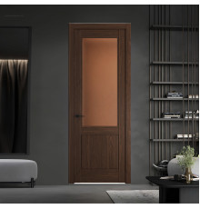 7.2.2 ND.O Орех Шоколад стекло Золотистая бронза матовое ProfilDoors Orange