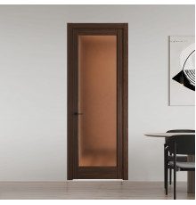 8.1.2 ND.O Орех Шоколад стекло Золотистая бронза матовое ProfilDoors Orange