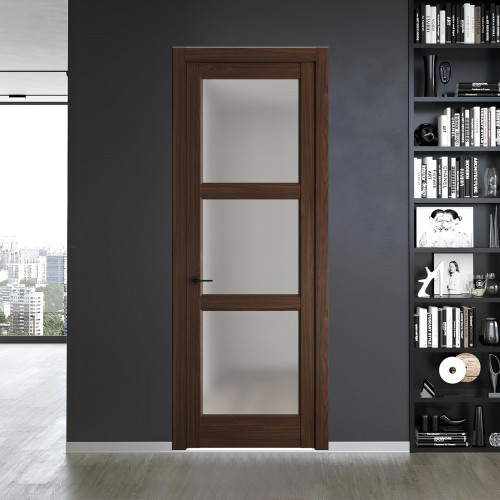 8.3.2 ND.O Орех Шоколад стекло Матовое ProfilDoors Orange