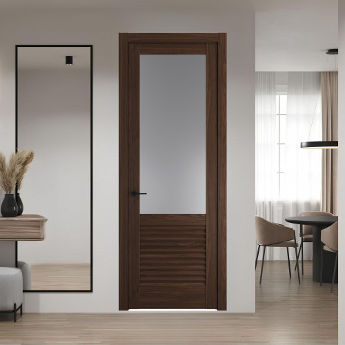 11.2.2 ND.O Орех Шоколад стекло Графит ProfilDoors Orange