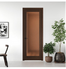 5.1.2 ND.O Орех Шоколад стекло Золотистая бронза матовое ProfilDoors Orange