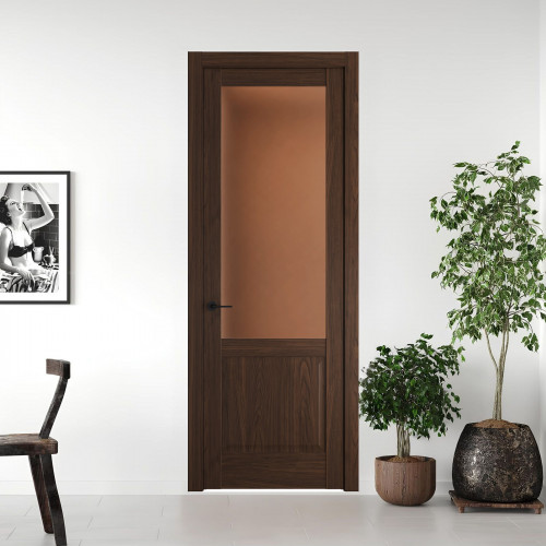 5.2.2 ND.O Орех Шоколад стекло Золотистая бронза матовое ProfilDoors Orange