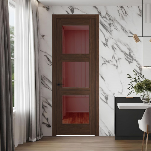 7.3.2 ND.O Орех Шоколад стекло Золотистая бронза ProfilDoors Orange