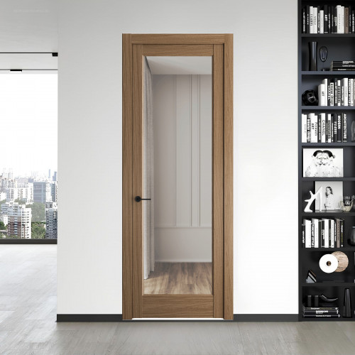 8.1.2 ND.O Дуб Мокко стекло Прозрачное ProfilDoors Orange