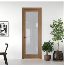 8.1.2 ND.O Дуб Мокко стекло Узор Страйп ProfilDoors Orange