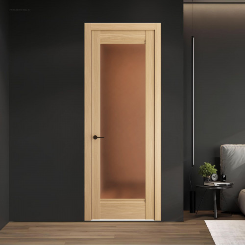 9.1.2 ND.O Дуб Натуральный стекло Золотистая бронза матовое ProfilDoors Orange