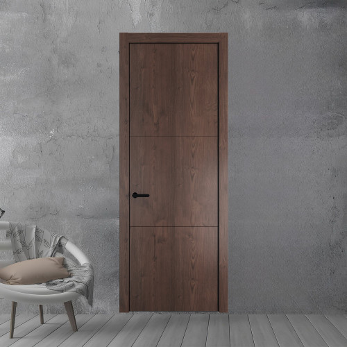 13 NE.O Дуб Тобакко молдинг Черный кромка Черный ProfilDoors Orange