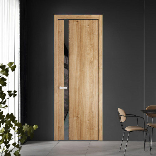18 NE.O Дуб Карамель вставка Графит лак кромка Черный муар ProfilDoors Orange