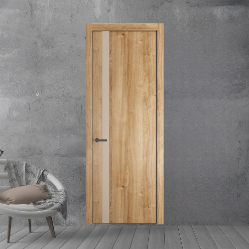 18 NE.O Дуб Карамель вставка Магнолия кромка Серая ночь ProfilDoors Orange