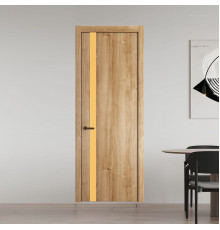18 NE.O Дуб Карамель вставка Монохром кремовый кромка Деорэ ProfilDoors Orange
