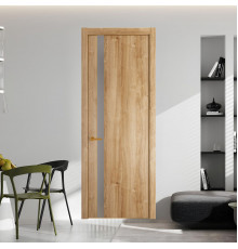 18 NE.O Дуб Карамель вставка Монохром серебро кромка Бронза ProfilDoors Orange